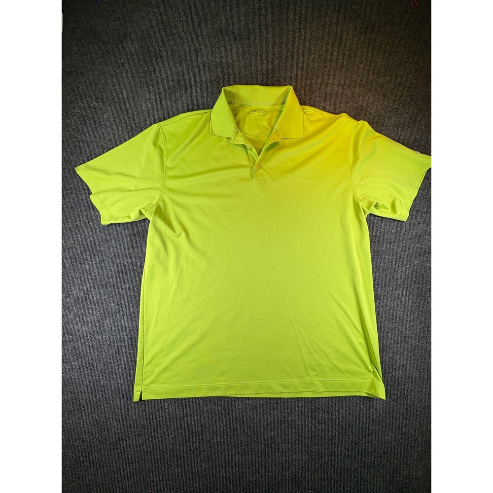 Nike Golf Dri-FIT‎ Polo Shirt Mens XXL Lime Green Short Sleeve 128898-375
